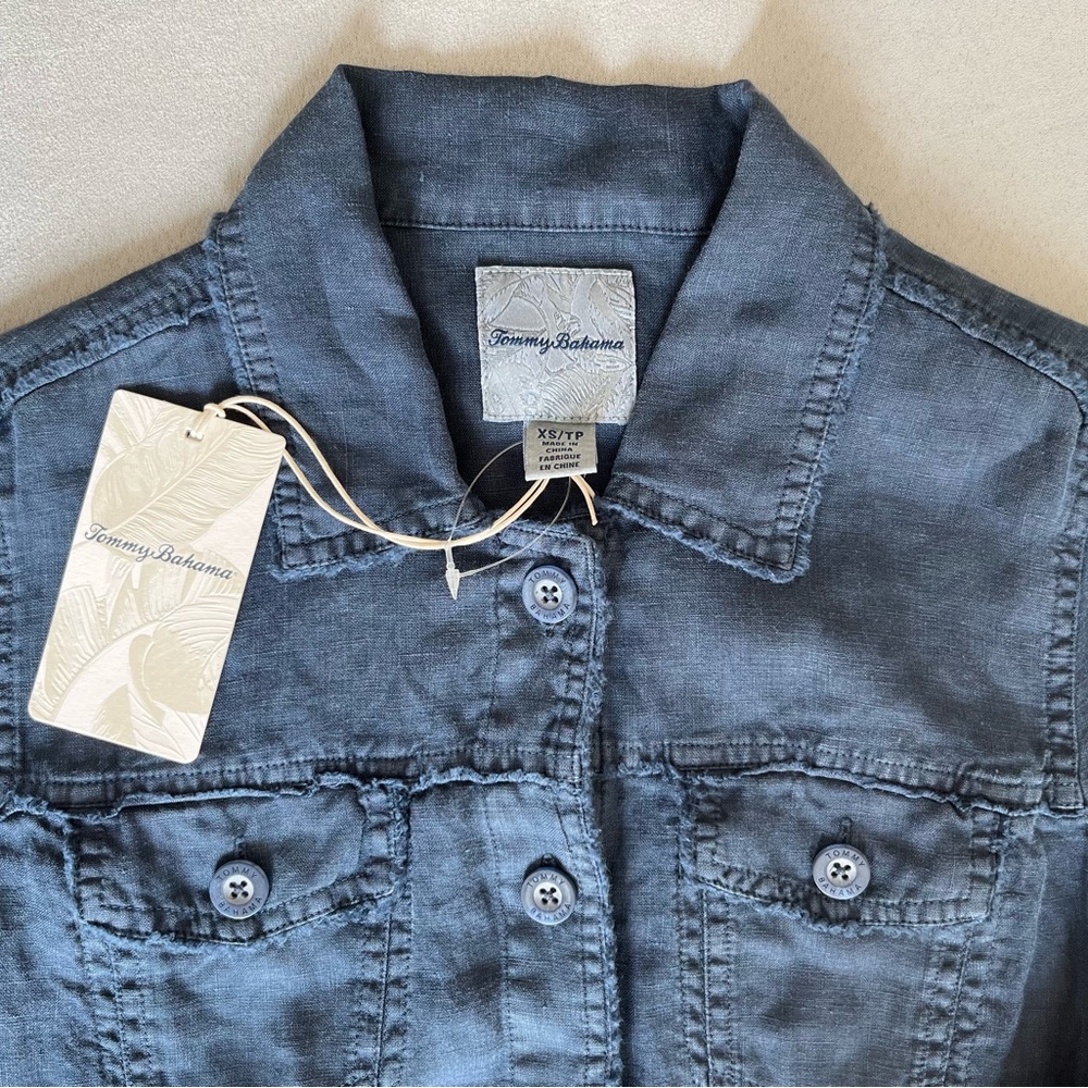Tommy Bahama linen jacket XS